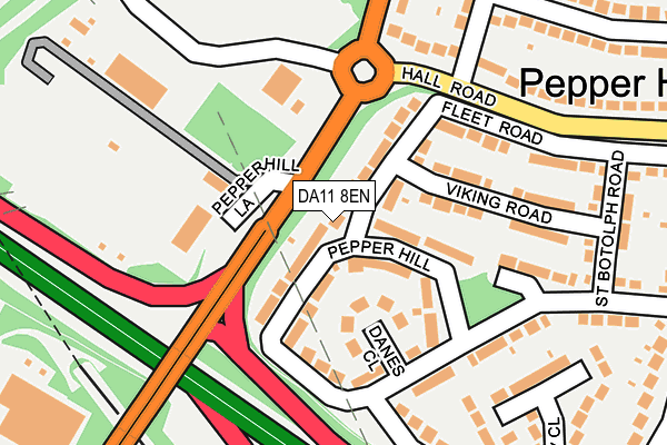 DA11 8EN map - OS OpenMap – Local (Ordnance Survey)