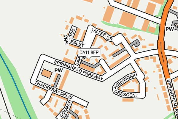 DA11 8FP map - OS OpenMap – Local (Ordnance Survey)