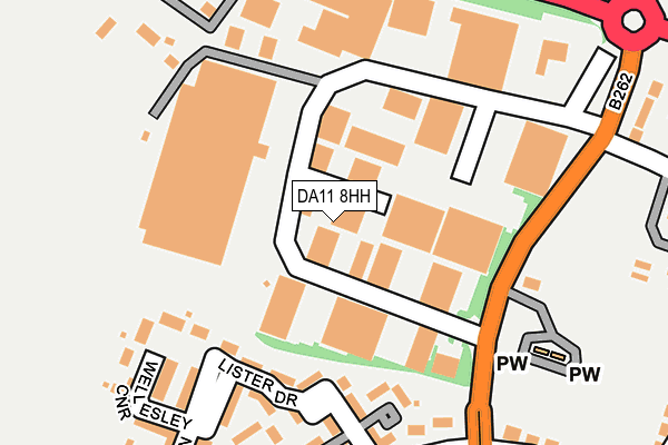 DA11 8HH map - OS OpenMap – Local (Ordnance Survey)