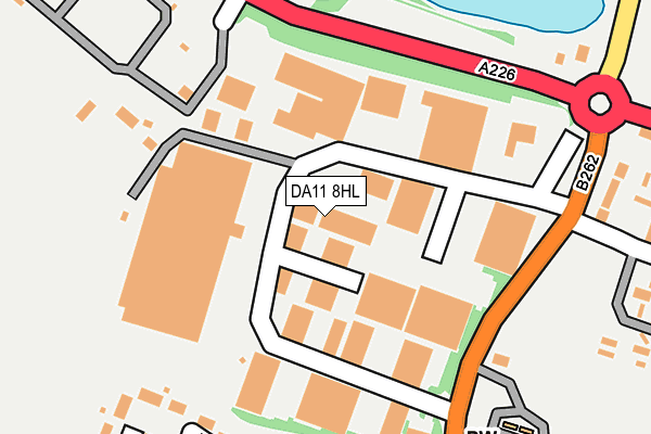 DA11 8HL map - OS OpenMap – Local (Ordnance Survey)