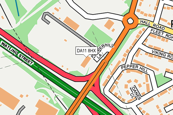 DA11 8HX map - OS OpenMap – Local (Ordnance Survey)