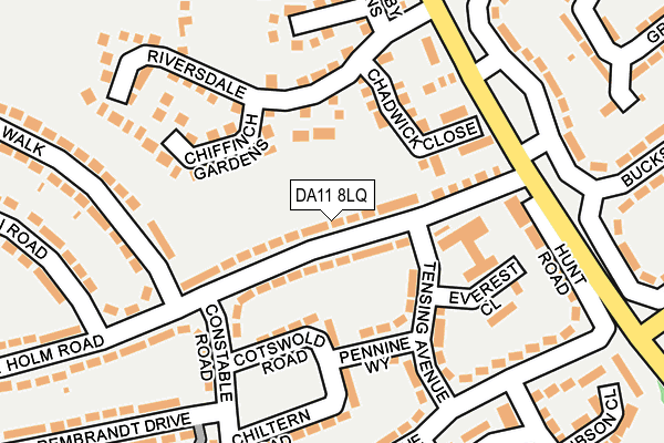 DA11 8LQ map - OS OpenMap – Local (Ordnance Survey)