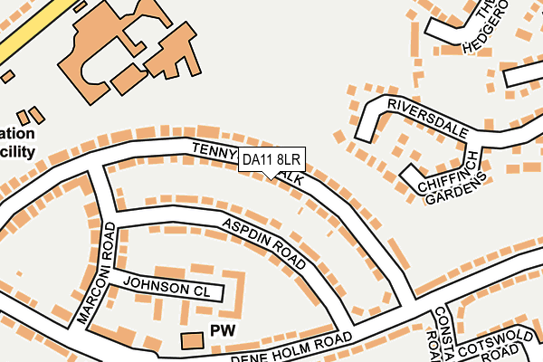 DA11 8LR map - OS OpenMap – Local (Ordnance Survey)