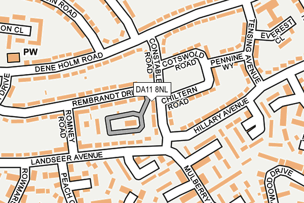 DA11 8NL map - OS OpenMap – Local (Ordnance Survey)
