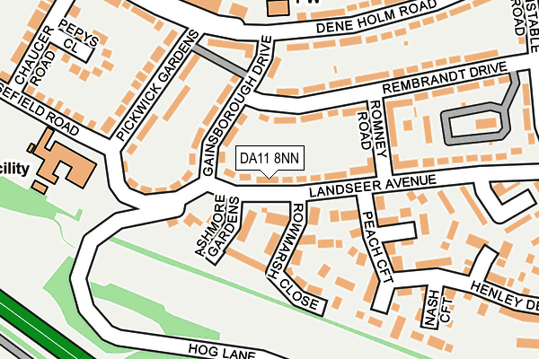 DA11 8NN map - OS OpenMap – Local (Ordnance Survey)