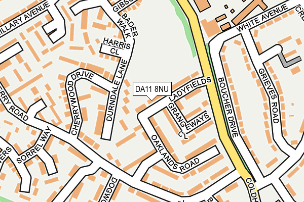 DA11 8NU map - OS OpenMap – Local (Ordnance Survey)