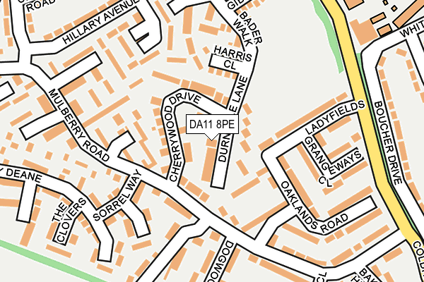 DA11 8PE map - OS OpenMap – Local (Ordnance Survey)