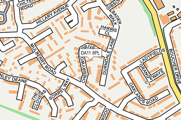 DA11 8PL map - OS OpenMap – Local (Ordnance Survey)