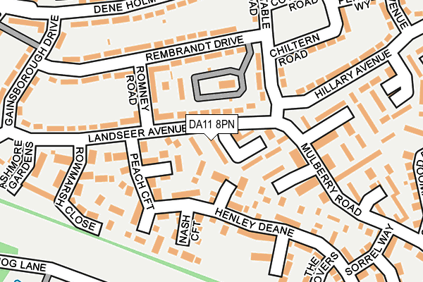 DA11 8PN map - OS OpenMap – Local (Ordnance Survey)