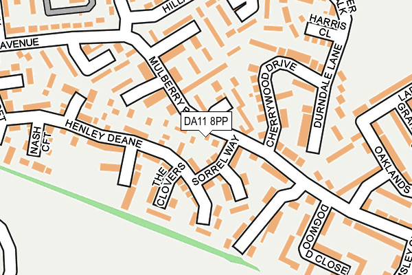 DA11 8PP map - OS OpenMap – Local (Ordnance Survey)