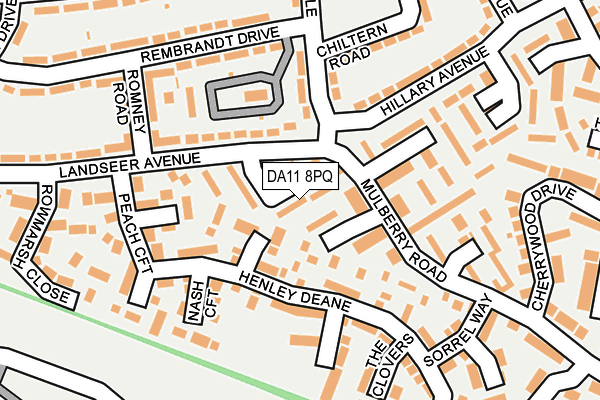 DA11 8PQ map - OS OpenMap – Local (Ordnance Survey)