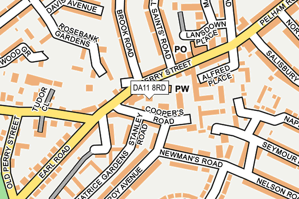 DA11 8RD map - OS OpenMap – Local (Ordnance Survey)