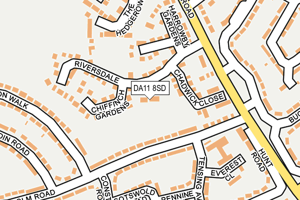DA11 8SD map - OS OpenMap – Local (Ordnance Survey)