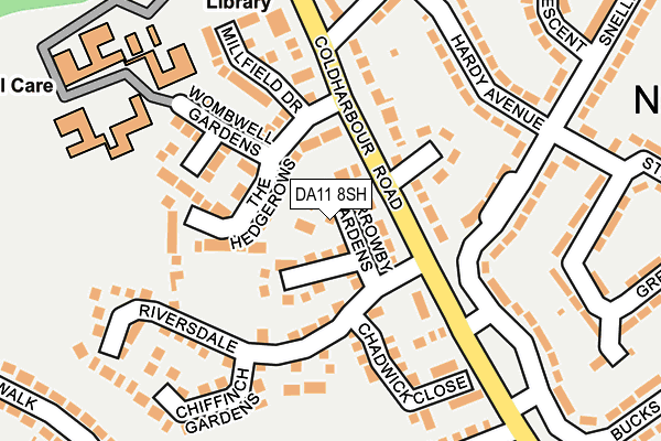 DA11 8SH map - OS OpenMap – Local (Ordnance Survey)