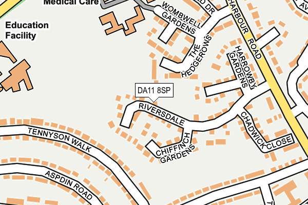 DA11 8SP map - OS OpenMap – Local (Ordnance Survey)