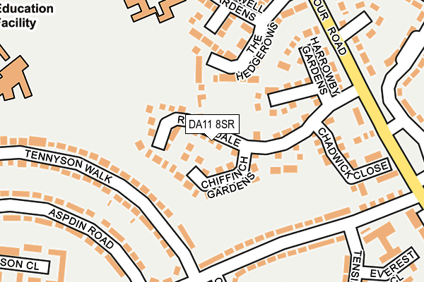 DA11 8SR map - OS OpenMap – Local (Ordnance Survey)
