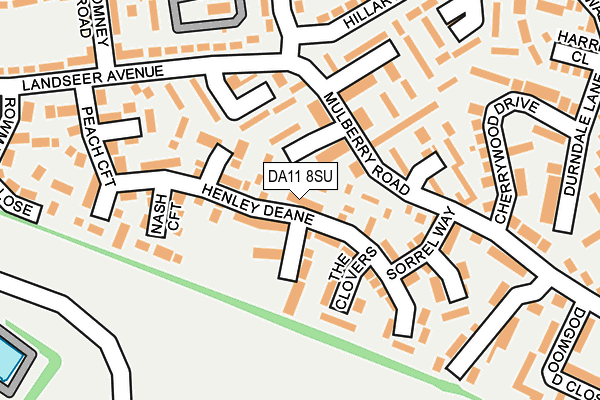 DA11 8SU map - OS OpenMap – Local (Ordnance Survey)