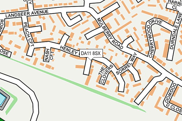 DA11 8SX map - OS OpenMap – Local (Ordnance Survey)