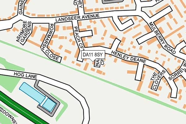DA11 8SY map - OS OpenMap – Local (Ordnance Survey)