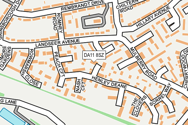 DA11 8SZ map - OS OpenMap – Local (Ordnance Survey)