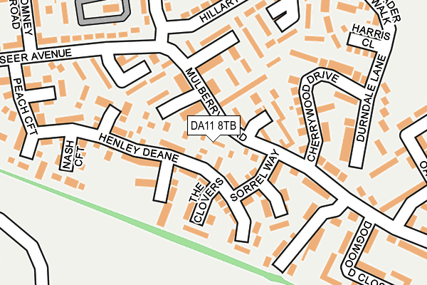 DA11 8TB map - OS OpenMap – Local (Ordnance Survey)