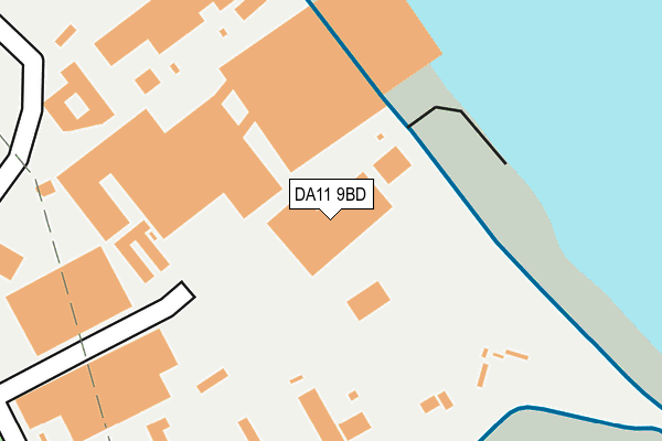 DA11 9BD map - OS OpenMap – Local (Ordnance Survey)