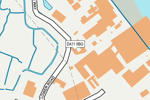 DA11 9BG map - OS OpenMap – Local (Ordnance Survey)