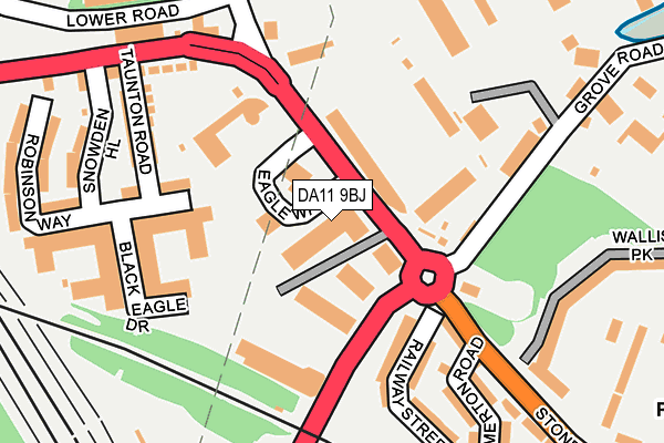 DA11 9BJ map - OS OpenMap – Local (Ordnance Survey)
