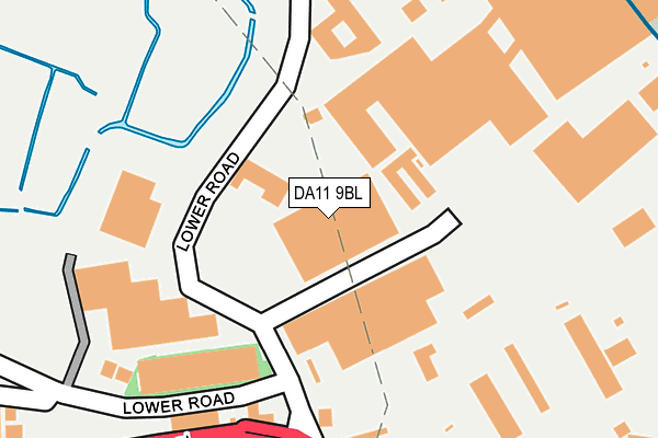 DA11 9BL map - OS OpenMap – Local (Ordnance Survey)