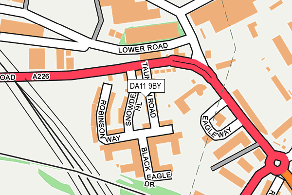 DA11 9BY map - OS OpenMap – Local (Ordnance Survey)