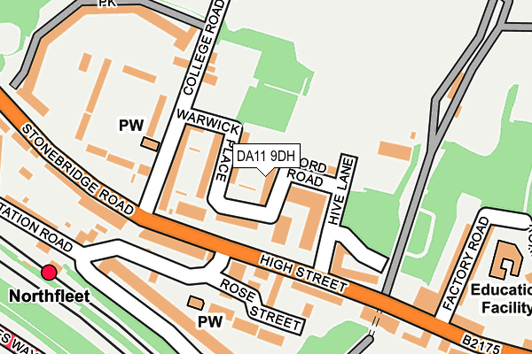 DA11 9DH map - OS OpenMap – Local (Ordnance Survey)
