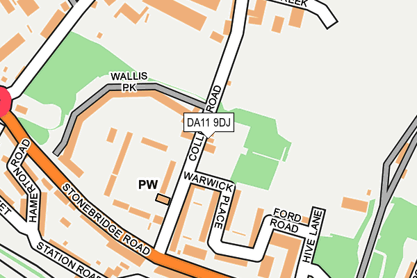 DA11 9DJ map - OS OpenMap – Local (Ordnance Survey)