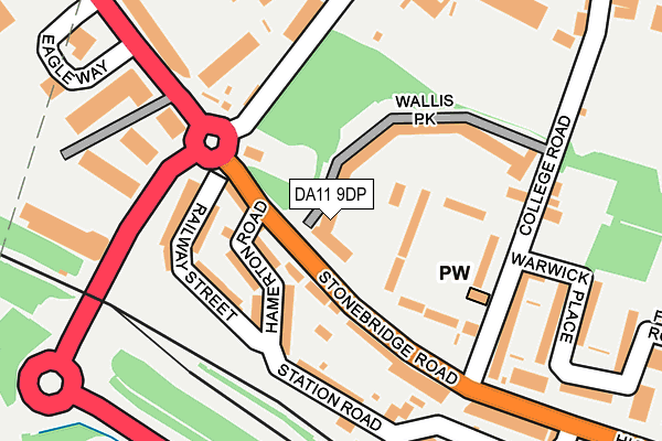DA11 9DP map - OS OpenMap – Local (Ordnance Survey)