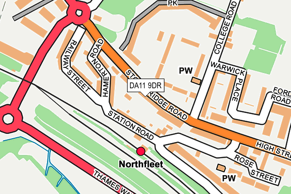 DA11 9DR map - OS OpenMap – Local (Ordnance Survey)