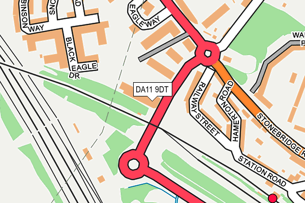 DA11 9DT map - OS OpenMap – Local (Ordnance Survey)