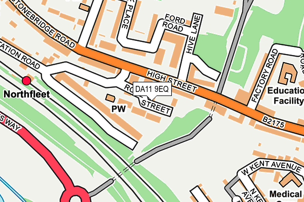 DA11 9EQ map - OS OpenMap – Local (Ordnance Survey)