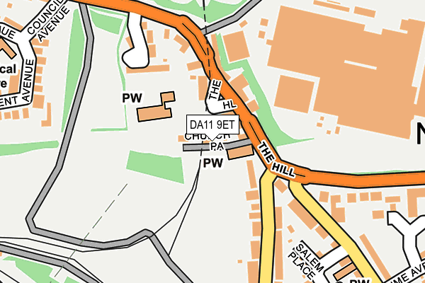 DA11 9ET map - OS OpenMap – Local (Ordnance Survey)