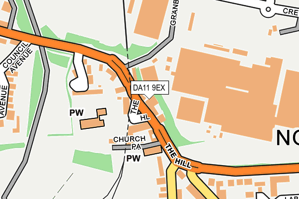 DA11 9EX map - OS OpenMap – Local (Ordnance Survey)
