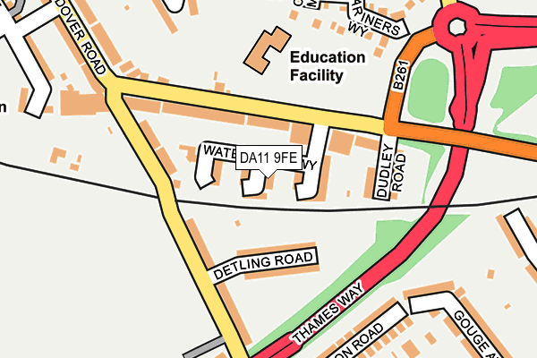 DA11 9FE map - OS OpenMap – Local (Ordnance Survey)