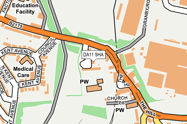 DA11 9HA map - OS OpenMap – Local (Ordnance Survey)