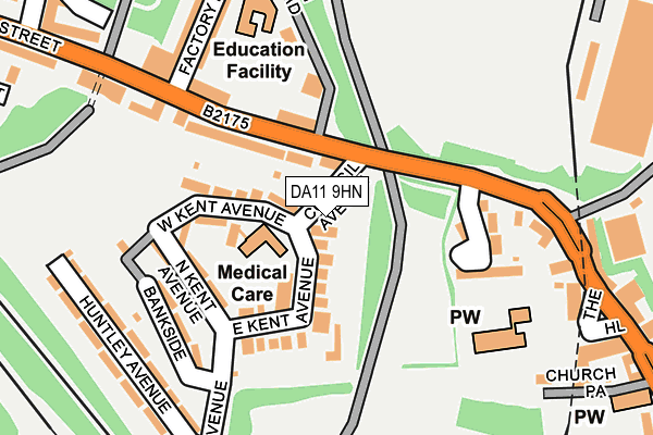 DA11 9HN map - OS OpenMap – Local (Ordnance Survey)