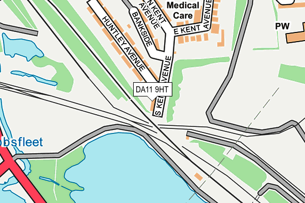 DA11 9HT map - OS OpenMap – Local (Ordnance Survey)