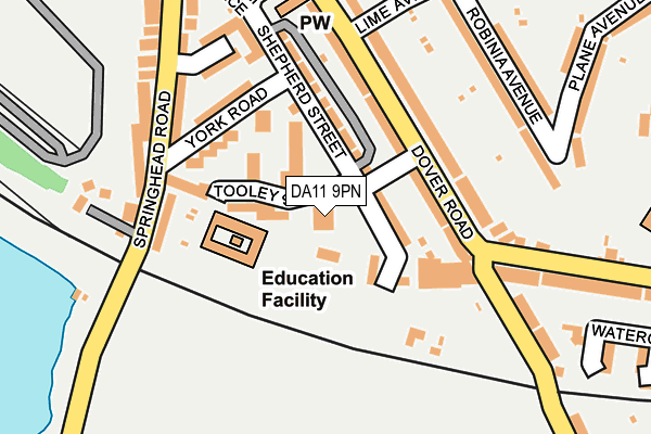 DA11 9PN map - OS OpenMap – Local (Ordnance Survey)