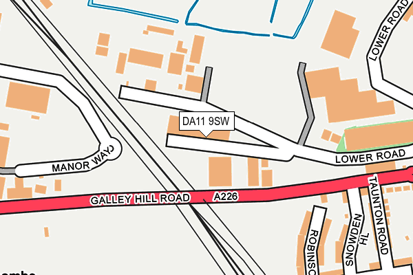 DA11 9SW map - OS OpenMap – Local (Ordnance Survey)