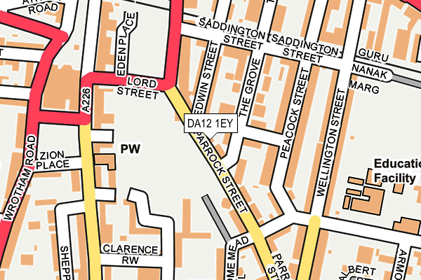 Map of HANDFORD LTD at local scale