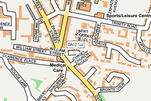 DA12 1JJ map - OS OpenMap – Local (Ordnance Survey)