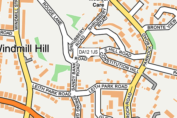 DA12 1JS map - OS OpenMap – Local (Ordnance Survey)
