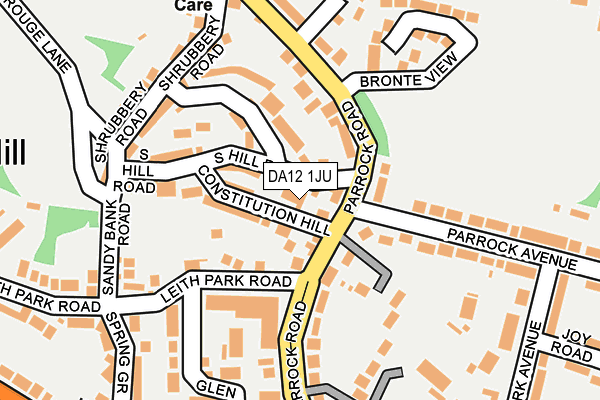 DA12 1JU map - OS OpenMap – Local (Ordnance Survey)