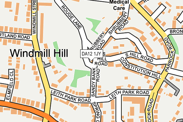 DA12 1JY map - OS OpenMap – Local (Ordnance Survey)