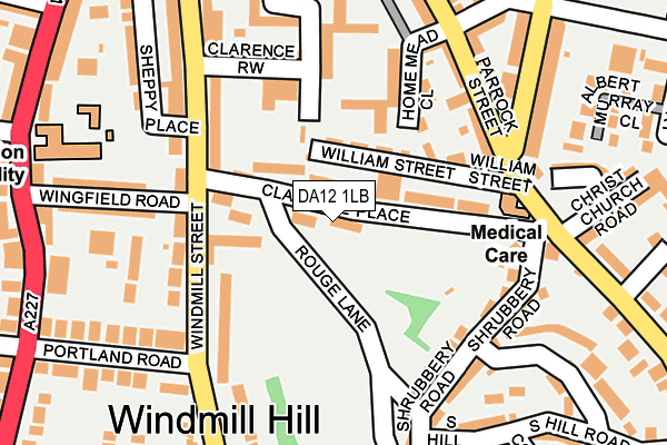 DA12 1LB map - OS OpenMap – Local (Ordnance Survey)